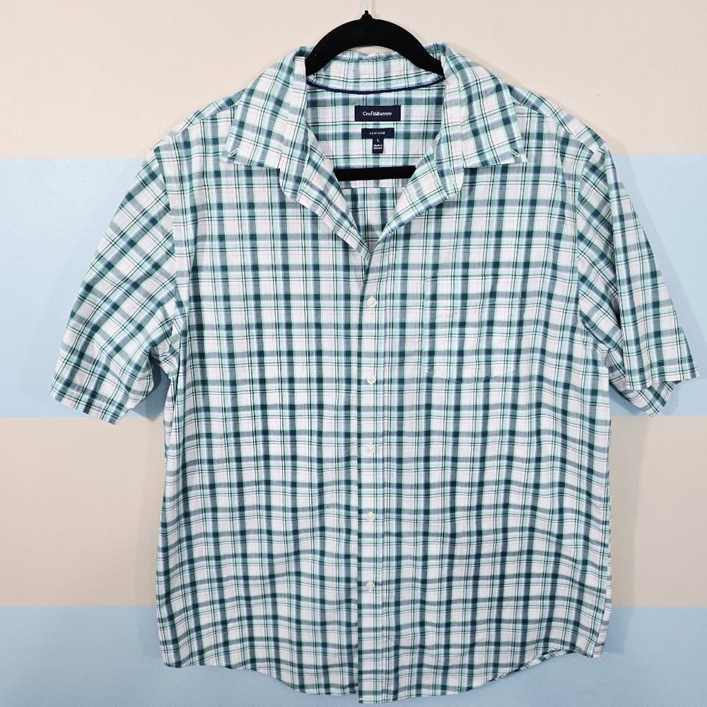 Mens Croft and Barrow Plaid Button Down Shirt - Picture 3 of 7